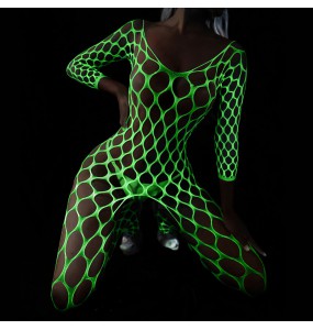 FEE ET MOI - Glow In The Dark Fishnet Bodystocking Dress (7566)